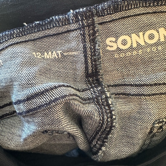 Sonoma Cuffed Maternity Jean Shorts - Picture 4 of 5